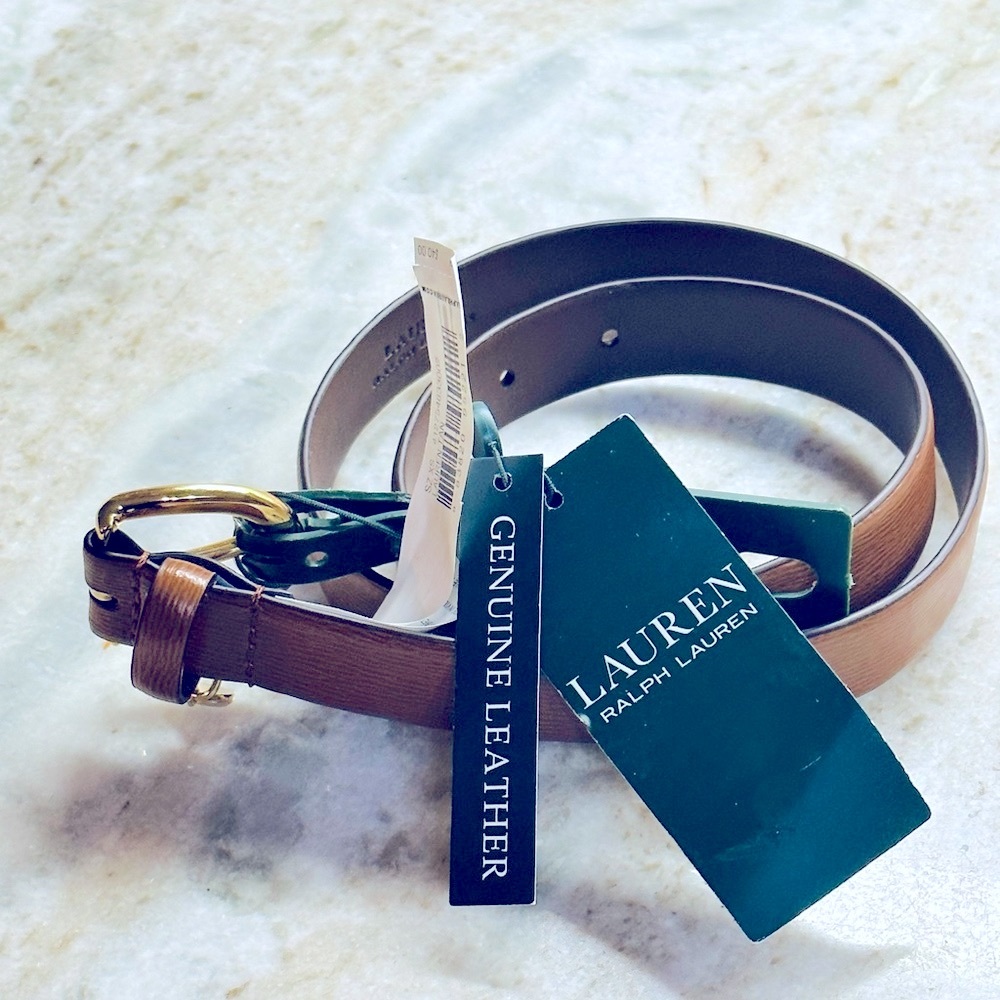 Lauren Ralph Lauren Genuine Leather XS Belt.